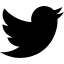 Schwarzes Twitter Logo
